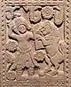 Homme en costume du nord-ouest, luttant contre des lions. (deuxième période, vers 15 av. J.-C.)