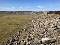 Sandby Borg vu de l'intérieur, au sud-ouest du fort.