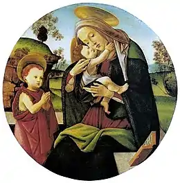 Sandro Botticelli, Vierge et l'Enfant avec Jean le Baptiste, 1490-1500