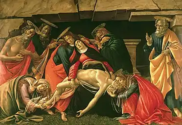 Sandro Botticelli, 1490-1495La Lamentation sur le Christ mortAlte Pinakothek, Munich