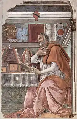 Saint Augustin dans son cabinet de travail de Botticelli.
