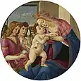 Botticelli : Vierge à l'Enfant avec deux Anges