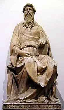 Florence : Saint Jean l'Évangéliste, statue de Donatello, est achevée en 1415