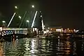 Pont du Palais levé la nuit