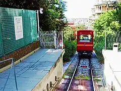 Vue depuis la gare haute.