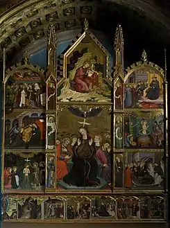 Retable du Saint Esprit de l'église Saint-Laurent de Morunys