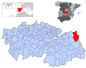 Localisation de Santa Cruz de la Zarza