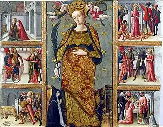 « Épisodes de la vie de sainte Lucie »Quirizio da MuranoPinacoteca, Rovigo