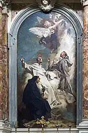 "Saint-Louis Bertrand, Saint-Vincent Ferrier,  et Saint-Hyacinthe par Piazzetta
