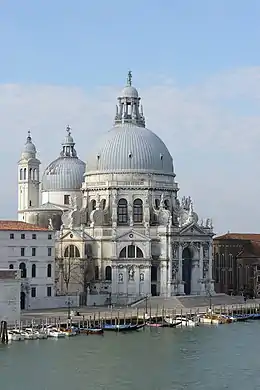 La basilique Santa Maria della Salute de Venise (XVIIe siècle).