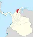 La province de Santa Marta en 1855.