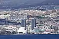 Auditorium de Tenerife et Torres de Santa Cruz vu de la mer