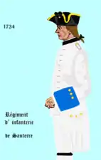 régiment de Santerre de 1734 à 1749
