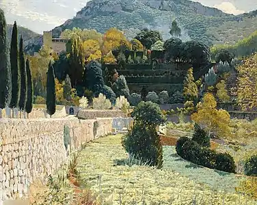 Jardin en terrasses à Majorque, 1904, localisation inconnue.