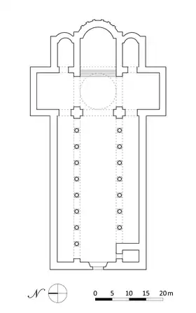 Plan de l'ancienne abbaye