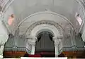 L'ancien orgue, de Ruffatti, situé au fond de l'église.