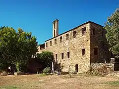 Vue du couvent depuis les jardins.