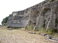 Ouvrage de soutènement du sanctuaire de Fortuna Primigenia