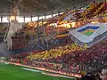 Tifo de l'ultrAslan qui encourage Galatasaray contre Fenerbahçe
