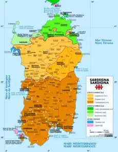 Les langues et dialectes de la Sardaigne