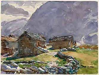 Col du Simplon : ChaletsMusée des Beaux-Arts (Boston).