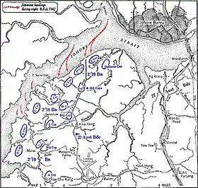 Plan de la bataille dite de Sarimbun