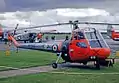 Saunders-Roe Skeeter appartenant au centre d'instruction de la Royal Air Force sur l'aérodrome de Tern Hill (Septembre 1962).