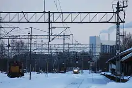 La gare en hiver
