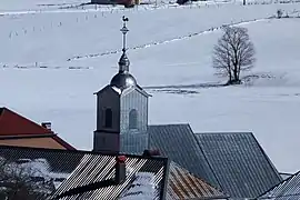 L'église en hiver.