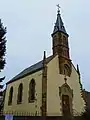 La chapelle luthérienne, à Sarralbe.