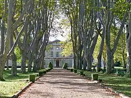 Château de Tourreauchapelle, allée, jardin, parc, toiture, arbre