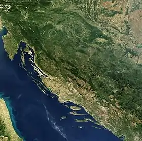 carte : Géographie de la Croatie