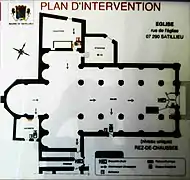 Plan de l'église.