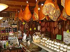 Charcuterie dans le Jura, France