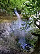 Le saut de la Leule à proximité de sa confluence avec la Brême