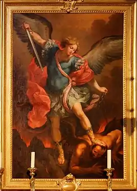 Saint Michel, d'après Guido Reni, collégiale Saint-Agricol d'Avignon.