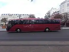 Temsa Safari RD en car de substitution SNCF en gare de Sartrouville.