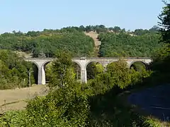 Le viaduc de Souffron.