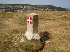  Borne frontière no 30, vue depuis la Savoie.