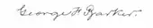 signature de George Frederick Barker