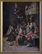 Scène de sorcellerie, tableau ayant servi pour un livre de J. Garinet.