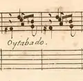 La mention « Oytabado » sur la partition de la sonate