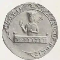 Saint Vincent sur le sceau de Castres de 1303