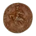 Sceau équestre d'Ulrich von Werd, landgrave de Basse-Alsace (vers 1334)