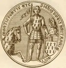 Sceau de Jean IV de Bretagne.