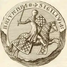 Second sceau de Jean Ier duc de Bretagne, 1256