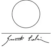 signature de Giacinto Scelsi