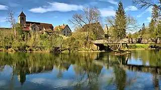 La passerelle de Scey-en-Varais.