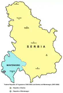 Serbie et Monténégro.