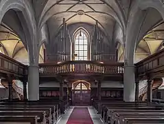 L'orgue de l'église de la paroisse catholique de St.Kilian à Scheßlitz. Janvier 2019.